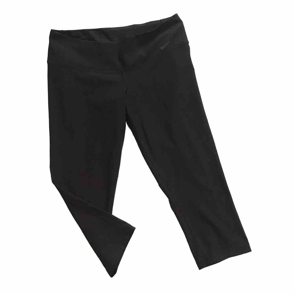 Nike Power Legendary Crops Leggings Run - Dri Fit - Black - Medium / Small EUC